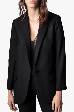 Zadig & Voltaire Veste col tailleur avec étoiles strass