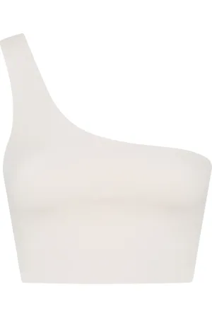 GIRLFRIEND COLLECTIVE Brassière à une épaule bianca