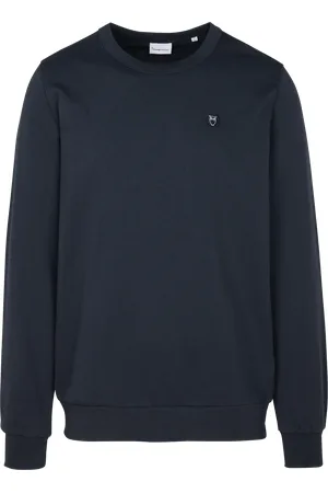 Knowledge Cotton Apparal Sweat droit col rond en coton bio