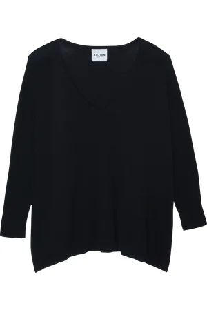 KUJTEN Pull Col V oversize en cachemire