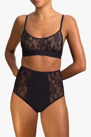 REJEANNE Culotte menstruelle taille haute flux moyen en dentelles