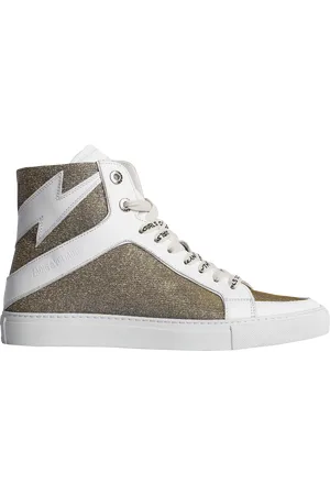 Zadig & Voltaire Baskets montantes métallisées