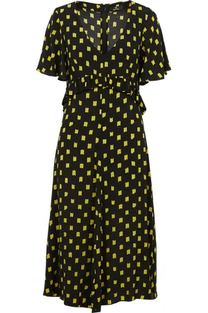 Paul Smith Robe midi à volants imprimée en viscose