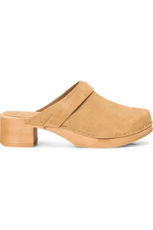 BOSABO Sabots à talon en cuir velours