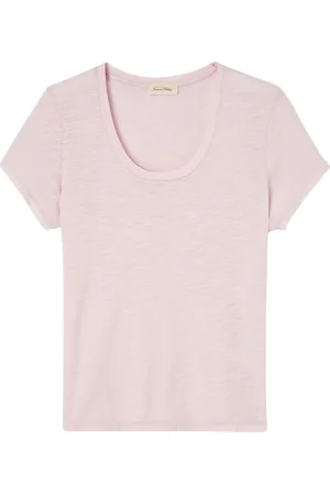 American Vintage Tee-shirt col rond en coton mélangé