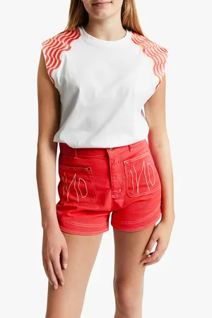 Indee Tee-shirt brodé en coton
