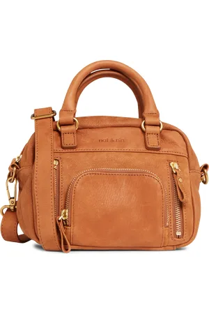 Nat & Nin Mini sac à main multipoches en cuir