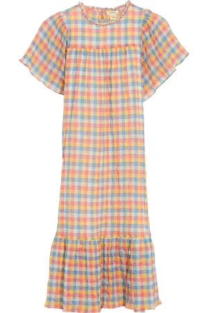 Bellerose Robe longue col rond en coton mélangé