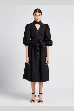 Karl Lagerfeld Robe longue col amovible 100 coton bio