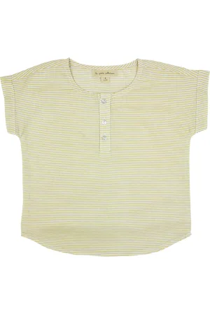 La Petite Collection Tee-shirt col rond en coton rayé