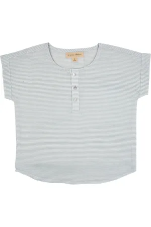 La Petite Collection Tee-shirt col rond en coton rayé