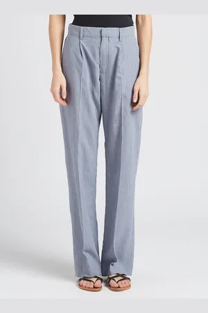LAURENCE BRAS Pantalon droit fluide rayé