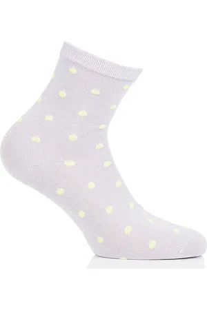Pieces® Lot de 4 chaussettes imprimés