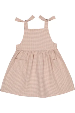 Petite Lucette Robe courte vichy en coton mélangé