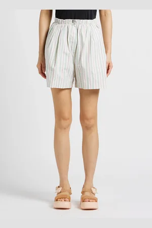 Bellerose Short en coton à rayures