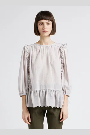 MASSCOB Blouse ample col rond en coton