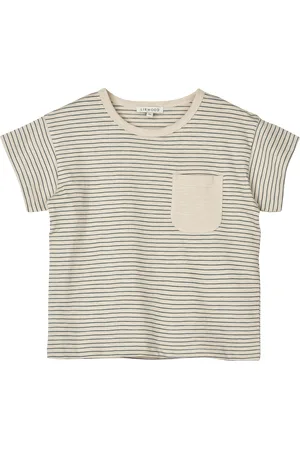 Liewood T-shirt col rond rayé en coton biologique