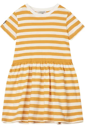 Liewood Robe courte col rond à rayures en coton mélangé