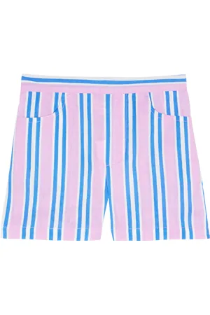 LUCAS DU TERTRE Short en coton à rayures