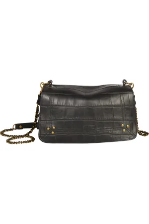 JÉRÔME DREYFUSS Sac bandoulière en cuir croco