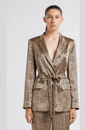 Twin-Set Veste de tailleur à imprimé léopard