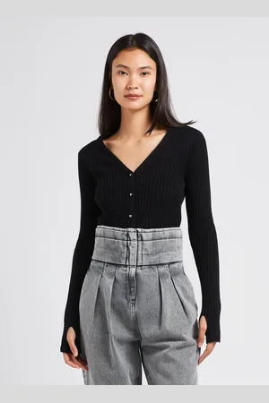 IRO Gilet Col V en laine et en cachemire mélangés
