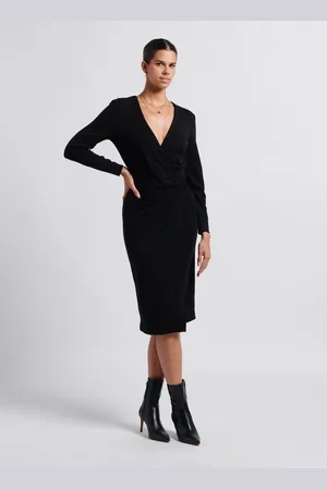 IRO Robe mi-longue Col V