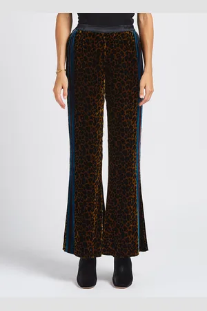 Mes Demoiselles Pantalon droit à imprimé léopard