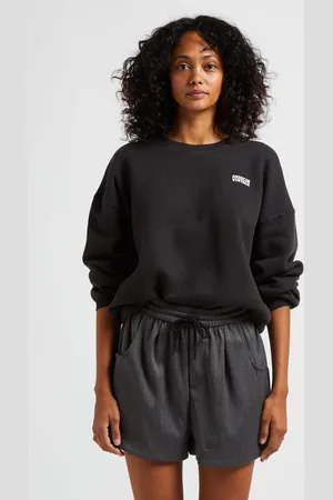 American Vintage Sweat court col rond en coton mélangé