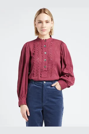 Antik Batik Blouse col rond en coton