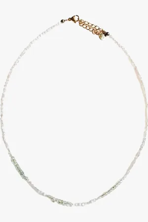 Ginandger Collier pierre de lune et morganite
