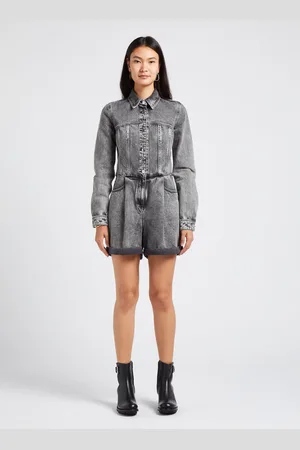 IRO Combi-short col classique en jean