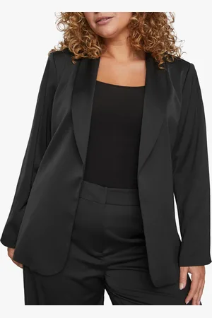 EVOKED Veste col tailleur satinée