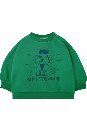 The Campamento Sweat col rond imprimé en coton bio
