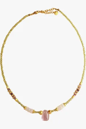 Ginandger Collier peridot et ametyste