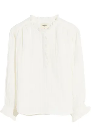 Bellerose Blouse col rond volantée en coton
