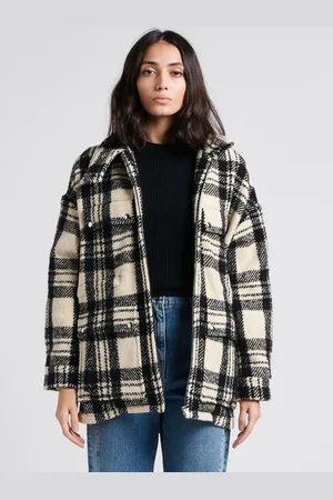 IRO Manteau col montant en laine mélangée