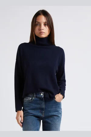 KUJTEN Pull ample col roulé en cachemire