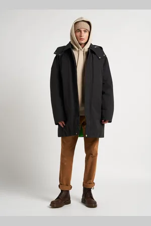 Edwin Veste col classique à capuche en coton mélangé