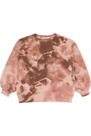 The New Society Sweat ample col rond en coton imprimé