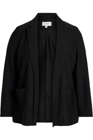 EVOKED Blazer court col tailleur