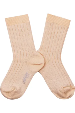 Collegien Chaussettes côtelées lurex en coton mélangé