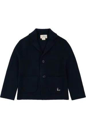 Konges Sløjd Cardigan droit col à revers en coton bio