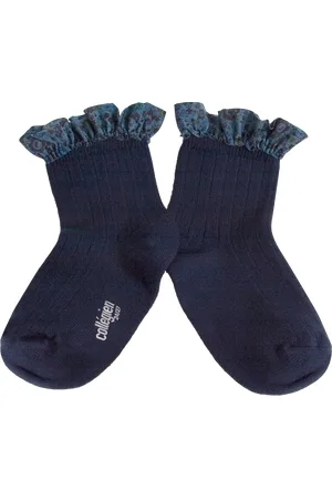 Collegien Chaussettes volantées en coton mélangé