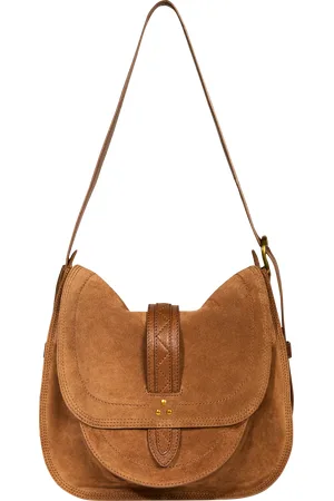 JÉRÔME DREYFUSS Sac besace effet cuir velours