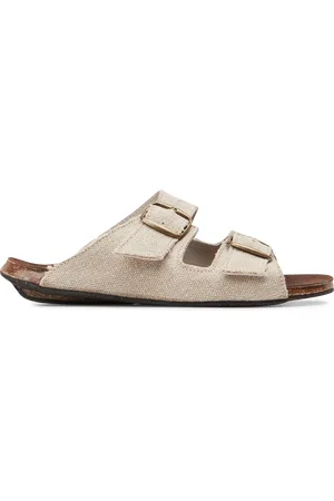 BOSABO Sandales plates en tissus
