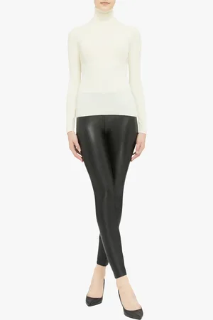 Wolford Pull col roulé côtelé en laine