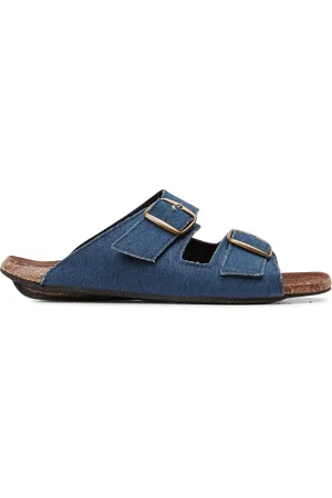 BOSABO Sandales plates en tissus