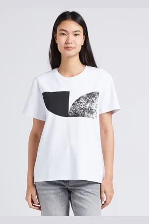 IRO Tee-shirt ample col rond sérigraphié