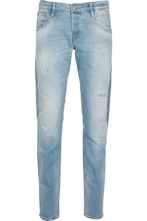 Dechire delave Jeans pour Homme FASHIOLA